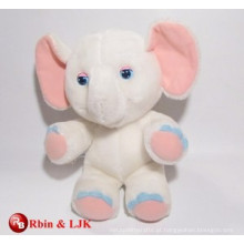 Personalizado OEM design plush brinquedos de elefante branco